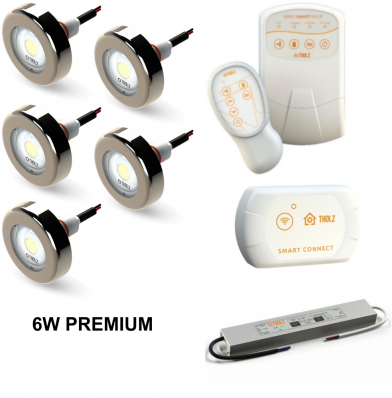 BASIC SMART POOL + SMART CONNECT + FONTE 60W + 05 REFLETORES 6W PREMIUM