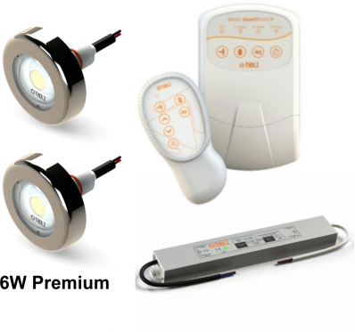 KIT 02 LED 6W 2m PREMIUM + F60W + BASIC SMART POOL
