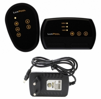 Central De Comando Rgb 72w 2 Saídas - Luxpool Fonte 2A