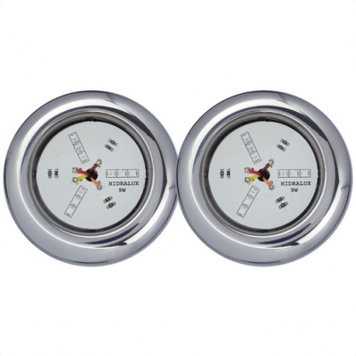 02 REFLETOR HIDRALUX 9W INOX