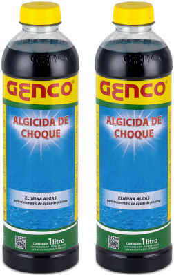 Kit 2 Algicida Choque Genco
