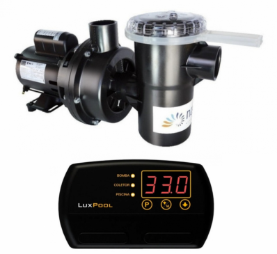 MOTOBOMBA NAUTILUS NBFC-3 3/4 CV + CONTROLADOR DE TEMPERATURA LUXPOOL