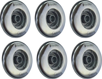 6 Dispositivos de Retorno Inox Pratic Sodramar