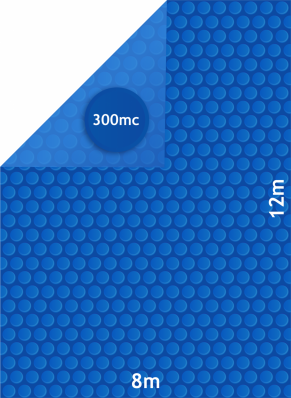 Capa Lona Térmica Piscina 12x8 300 Micras 8x12 Thermocap