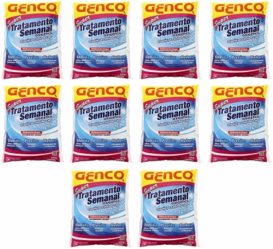 10 Super Tratamento Semanal Genco Para Piscina Oxigenco 400g