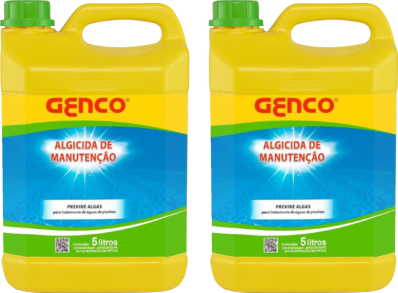 2 Genco Pool-trat Algicida Manutenção 5 Litros
