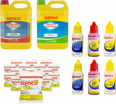 Kit 10 PASTILHAS MULTIPLAÇÃO GENFLOC MANUTENÇÃO REAGENTE
