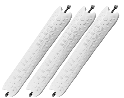 3 Degraus Abs Anatômico Para Escada Sodramar Plastico Branco