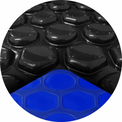 Capa Lona Manta Térmica Piscina 300 Micras Atco 2x5 Black blue 5x2