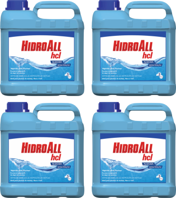 4 Algicida De Manutenção Hcl 5 Litros Hidroall