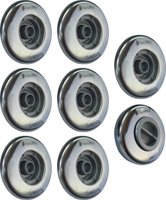 7 Dispositivos de Retorno 1 aspiração Inox Pratic Sodramar