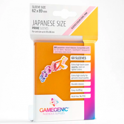 SLEEVES GAMEGENIC PRIME JAPONESE LARANJA