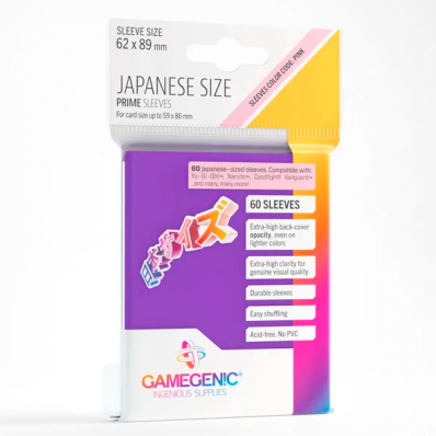 SLEEVES GAMEGENIC PRIME JAPONESE ROXO