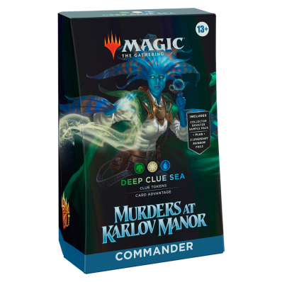 MTG ASSASSINATO NA MANSAO KARLOV COMMANDER DECK DEEP CLUE SEA (GWU) INGLES