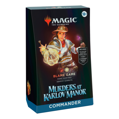 MTG ASSASSINATO NA MANSAO KARLOV COMMANDER DECK BLAME GAME (RW) INGLES