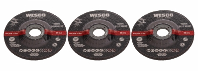 CONJUNTO DE 3 DISCOS ABRASIVOS 4 POL - WS8970.1 WESCO