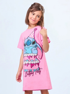 CAMISOLA LILO STITCH ROSA ANIME