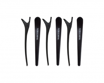 Kit 6 Clips Para Cabelo Modelo Bico De Pato Marco Boni Preto