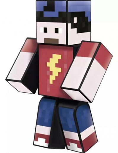 Boneco articulado Gamer Skin - As aventuras de mike