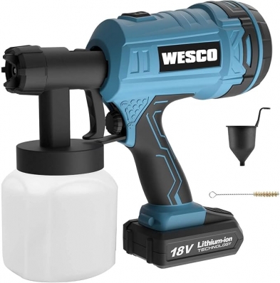 PISTOLA DE PINTURA A BATERIA 18V WESCO WS2342.9