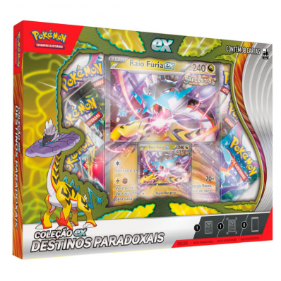 POKEMON BOX DESTINOS PARADOXAIS RAIO FURIA EX