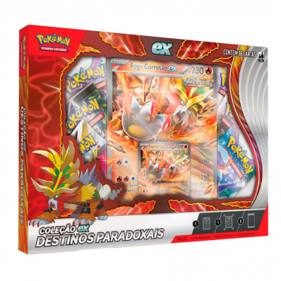 POKEMON BOX DESTINOS PARADOXAIS FOGO CORROSÃO EX