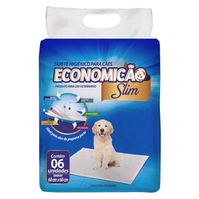 Tapete Higiênico para Cães Economicão Slim 60x60 cm