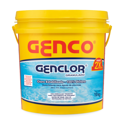 Balde Genclor Cloro Estabilizado Granulado 10kg - Genco