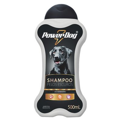 Shampoo para Cães PowerDog Pelos Escuros 500 ml