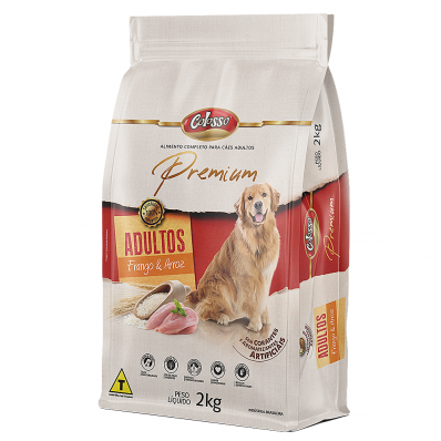 Alim Caes Adultos Racao Colosso Premium Sabor Frango Arroz 2k