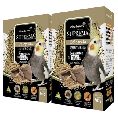 KIT 2 UN CALOPSITA SUPREMA 700 GRS