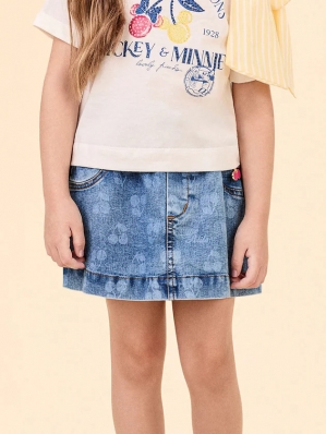 SHORTS SAIA JEANS COM LASER 10 POAS CEREJAS ANIME