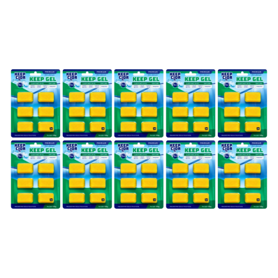 Kit 10 Keep Gel Super Clarificante 180g Piscina Clear 50.000L