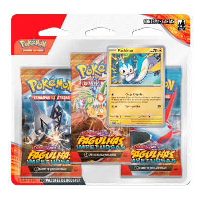 POKEMON EV8 FAGULHAS IMPETUOSAS TRIPLO PACK PACHIRISU