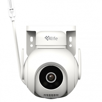 Camera IP 4LIFE FL188 2.5K com Wi-Fi e Microfone - Branca
