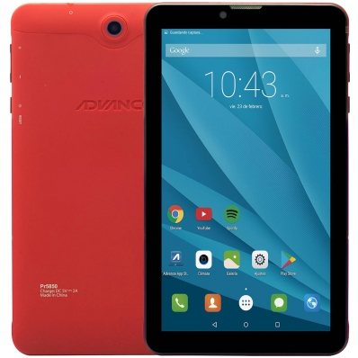 Tablet Advance Prime PR5850 - 1/16GB - Wi-Fi - Dual-Sim - 7 - Vermelho