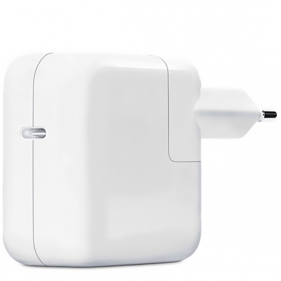Adaptador de Tomada Apple A2164 MY1W2ZM USB-C de 30 Watts - Branco