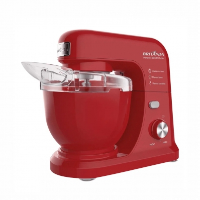 Batedeira Planetaria Britania BBP700V Turbo - 700W - 4L - 220V - Vermelho