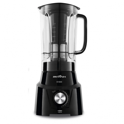 Liquidificador Britania B1000P - 1200W - 3L - 110V - Preto