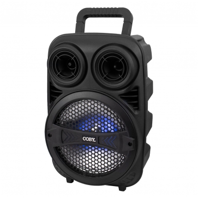 Caixa de Som Coby CY3360-830D - USB/SD/Aux - Bluetooth - 2000W P.M.P.O - 1 Microfone - 8" - Preto