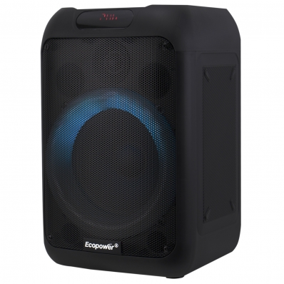 Caixa de Som Ecopower EP-1940 - USB/Aux - Bluetooth - 30W - 1 Microfone - 8 - Preto