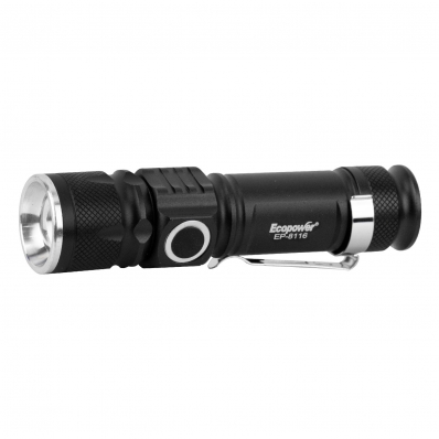 Lanterna Ecopower EP-8116 - 800 Lumens - Recarregavel - Preto