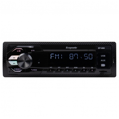 Toca Radio MP3 Ecopower EP-600 - 45W - USB/Aux/SD - Bluetooth - FM