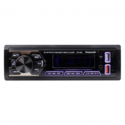 Toca Radio MP3 Ecopower EP-665 - 45W - USB/Aux/SD - Bluetooth - FM