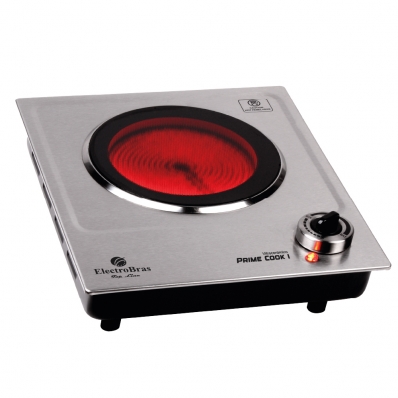 Fogao Eletrico Electrobras Prime Cook I EBVC-31 - 1200W - 1 Boca - Infravermelho - 220V - Prata