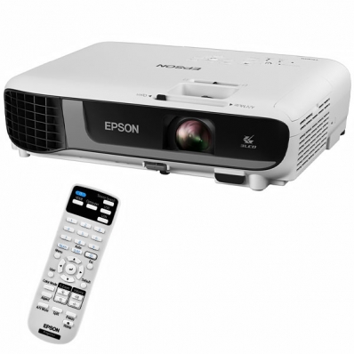 Projetor Epson Powerlite W52+ de 4.000 Lumens com HDMI e VGA Bivolt - Branco