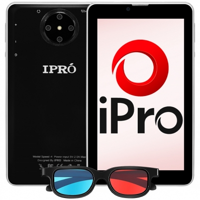 Tablet Ipro SPEED-4 4G/Wi-Fi 32GB/2GB Ram de 7" 2MP/2MP - Preto