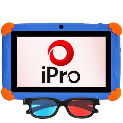 Tablet Ipro Turbo 5 Kids Wi-Fi 32GB/2GB Ram de 7" 0.3MP/0.3MP - Azul/Laranja