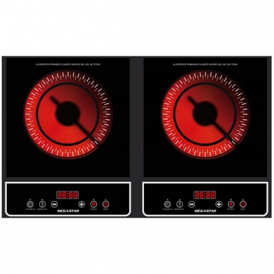 Fogareiro Infravermelho Megastar ER582 4.000 Watts 220V ~ 50/60 HZ - Preto