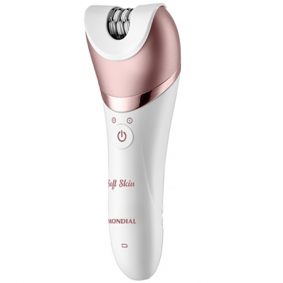 Depilador Mondial Golden Rose Line Soft Skin 3 Watts Recarregavel - Branco/Rose Gold